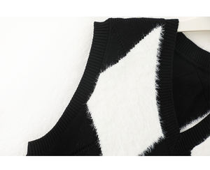 تصميم الأزياء خمر أرجايل متماسكة للنساء سترة الكشمير سترة - Product Image 5