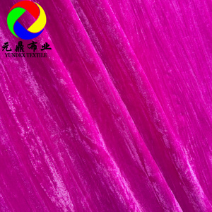 Velours micro-écrasé plissé uni de qualité supérieure, modèle 54'' 100% polyester, en velours micro-écrasé coréen, 5000 crêpes - Product Image 4