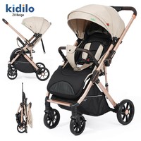 Poussette bébé Kidilo Z8 OEM Chine, légère, réversible, avec position assise et couchée
