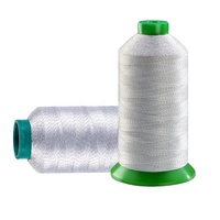 Hilo de Coser Ecológico para Tejidos de Pantalla Táctil, Hilo de Bordado Conductor Plateado, Hilo de Coser Antiestático
