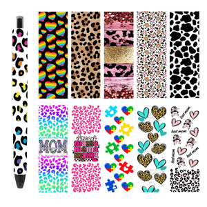 Letop กระดาษ<span class=keywords><strong>ห่อ</strong></span>ปากกาลายเสือดาว30ชิ้นกระดาษ<span class=keywords><strong>ห่อ</strong></span>ปากกายูวี4.75x1.5นิ้วซักได้สำหรับ<span class=keywords><strong>ห่อ</strong></span> DTF - Product Image 1