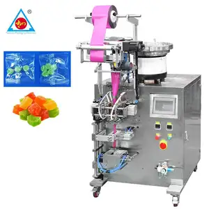 Otomatik sıralama sayma ve besleme küçük yumuşak şeker sakızlı ayı şeker sayma paketleme makinesi