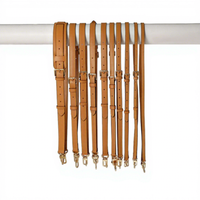 Sangle de sac interchangeable en cuir véritable marron de haute qualité, tendance et luxueuse, disponible en plusieurs tailles, pour porté croisé ou à l'épaule