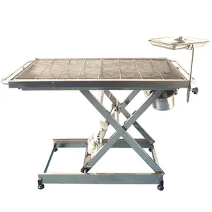 Table d'opération électrique pour animaux de compagnie en acier inoxydable de levage à température constante en gros Table vétérinaire de chirurgie