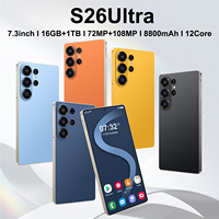 Teléfono Inteligente S26 Ultra Desbloqueado 5G al por Mayor, 16GB+1TB, 12 Núcleos, Pantalla de 7.3 Pulgadas, CDMA LTE, Doble SIM, Android Original