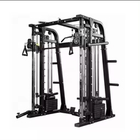 Équipement de gymnastique à usage domestique Cage d'alimentation tout-en-un Câble croisé Entraîneur multifonctionnel Rack d'alimentation Smith Squat Machine