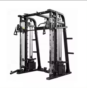 Gym Equipment Home Use All in One Power Cage <strong>Cable</strong> Crossover Multi Functional Trainer Power Rack Smith <strong>Squat</strong> <strong>Machine</strong> - Product Image 1