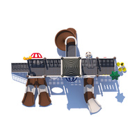 ALITA- NC24108 Centre d'activités multifonctionnel coloré pour enfants, toboggan de parc d'attractions personnalisable, équipement durable non toxique