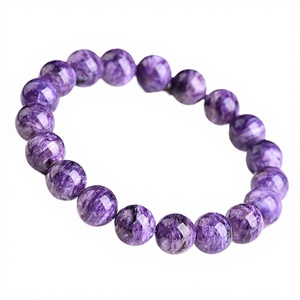 DS באיכות גבוהה טבעי סגול צ'ארואיט צמידים חרוטים קריסטל מלוטשים פנג שואי סִגְנוֹן נושא אהבה למכירה - Product Image 4