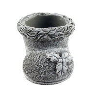 Pot de fleurs moderne en ciment fait main en forme de chaussures de Noël, écologique, pour plantes succulentes et cactus, utilisation extérieure