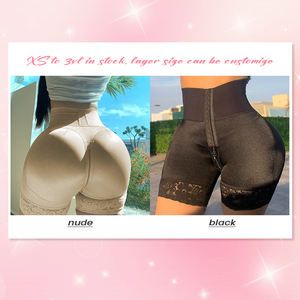 45% Spandex compresión encaje Ajustable levantador de glúteos Control de barriga cintura entrenador cintura alta Fajas Shapewear Body Shaper Shorts - Product Image 6