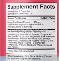 100% herbe de chèvre cornée femelle naturelle avec des suppléments de poudre de racine de maca amélioration de l'humeur et de la performance Capsules de levage de butin