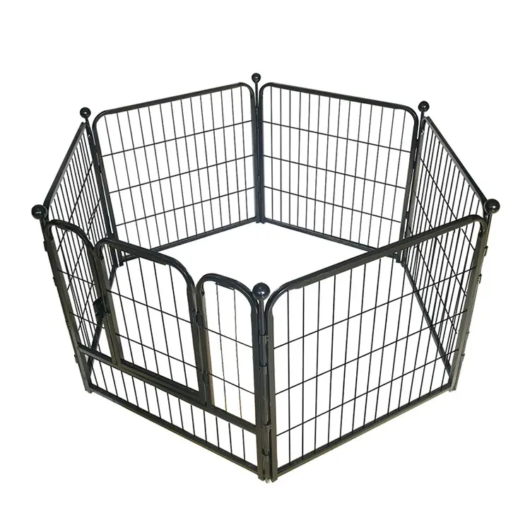 Recinzione per esercizi di grandi dimensioni personalizzata box per animali domestici gabbia per animali pieghevole modulare a 8 pannelli pesante per cani