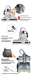 เครื่องกัดแกะสลัก CNC แกน3/4ความแม่นยำในการระบุตำแหน่ง110V/220V 0.02mm 800W เราเตอร์ CNC ขนาดเล็ก - Product Image 6
