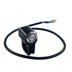 Interruptor Metálico para Motocicletas y Vehículos Eléctricos, Modificado con Autobloqueo, Interruptor de Manillar de Aleación de Aluminio con Luz LED - Product Image 4