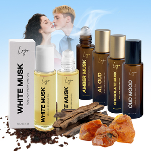 Parfum personnalisé unisexe 15 ml, musc végétalien, oud, bois d'agar, encens, parfum boisé ambré, bille en acier mat, parfum en roll-on, huile aromatique - Product Image 1