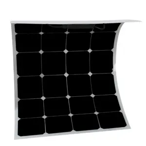 고효율 20.2% ~ 25.2% 유연한 태양 전지 패널 ETFE 100W 110W 120W 125W Sunpower 박막 유연한 태양 전지 패널