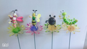 Jardín Decoración al aire libre Insectos Diseño Plástico Insectos coloridos Stick - Product Image 6