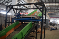 Broyeur à double arbre Nanjing Shengzhong, moteur 75 kW, ligne de production automatique de recyclage des déchets pour matelas