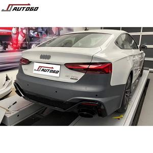 Auto Facelift reparación Kit de cuerpo para <span class=keywords><strong>Audi</strong></span> A5 <span class=keywords><strong>S5</strong></span> B9.5 2021-2022 Actualización de RS5 estilo de nido de abeja frente + parachoques trasero Asamblea falda - Product Image 6