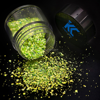 Paillettes métalliques en forme de bulles épaisses pour l'artisanat en résine époxy, non toxiques, écologiques, tailles de 1/4 à 1/1000 pouces pour les gobelets