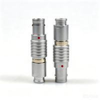 Conectores Circulares de Teclado Mecánico de Empuje y Tracción, Serie B Única, Precisión FGG 0B 2 3 4 5 6 7 Pines, Macho y Hembra