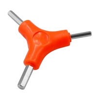 Kunci Hex Trigeminal Multifungsi 3 in 1 Terbaru 2.5 3 4 5 6 8mm Baja untuk Perakitan dan Perawatan Sepeda