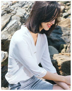 Trajes de negocios de oficina personalizados <span class=keywords><strong>para</strong></span> mujer, las últimas camisas informales y de negocios, traje de falda, traje de profesor, uniformes de recepción de Hotel - Product Image 2