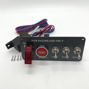 12V LED interrupteur d'allumage à bascule panneau accessoire de voiture universel pour le démarrage du moteur bouton poussoir ensemble vitesse T3 commutateurs automatiques - Product Image 5