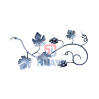 Poste de hierro forjado de fábrica Hebei, piezas de escalera de calidad premium, antirrobo y duraderas para espacios exteriores.