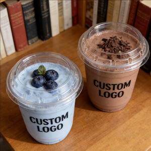 Vasos de Plástico PP de 500 ml para Batidos, Vasos Desechables para Postres - Product Image 3