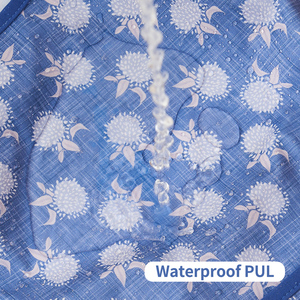 Unisex wasserdichte Baby Lätzchen Niedliches Druck muster PU-Material Wasch bare OEM-Versorgung für Säuglings fütterung Schürze Kittel Lätzchen - Product Image 4