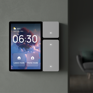 Interruptor de luz de pared inteligente con pantalla de visualización de 3,5 pulgadas KLASS Smart Home con control central WIFI IR por la aplicación Tuya <span class=keywords><strong>Google</strong></span> Home - Product Image 3