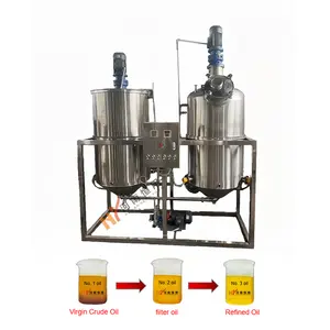 High-quality sunflower oil refining machinery soyabean cooking oil refined machine rapeseed oil refinery