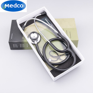 Stéthoscope médical à double tête, conception acoustique noire pour examen physique, classe I, fonctionnement manuel MK01-114 - Product Image 4