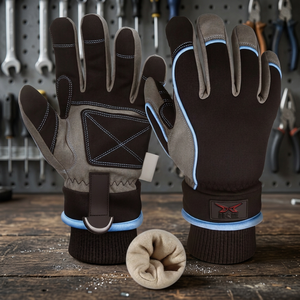 HIKE IMPEX Gants de travail d'hiver imperméables pour hommes et femmes, en Spandex 3M, pour le ski, le snowboard, écran tactile, chauds, à enfiler - Product Image 2