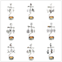 Bougie de carrousel de décoration personnalisée, porte-bougies rotatif de bateau de Pirate pour cadeau de noël