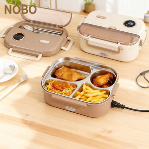 Display Touch temperatura 304 scatola per il pranzo in acciaio inossidabile, a prova di perdite senza acqua necessaria scatola per il pranzo <span class=keywords><strong>elettrico</strong></span> per ufficio e scuola - Product Image 2