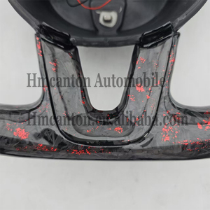 Volant de direction en cuir perforé en fibre de carbone forgée avec LED pour Dodge Challenger – Nouveaux produits - Product Image 6