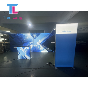 Tension Fabric Exhibition System Customizable Modular Booth <b>Stand</b> for Trade Shows and Expos - Custom <b>Backdrop</b> with Logo - Product Image 6