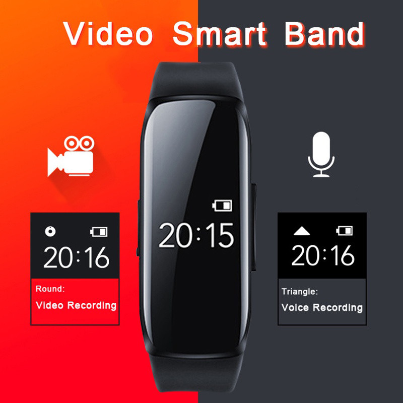 2020 NEW Smart Bracelet Wristband HD 1080P Camera lens Watch Sport Camera Smart Watch Voice Recorder