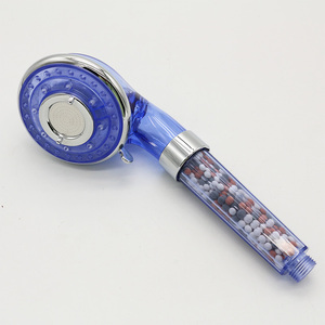 Soffione Doccia Rotante Trasparente a 4 Funzioni con <span class=keywords><strong>Pietre</strong></span> Antibatteriche Intercambiabili - Product Image 1