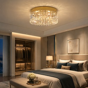 Luminaires de plafond pour salon, design de lampe suspendue, lustre moderne en cristal, décorations pour la maison - Product Image 1