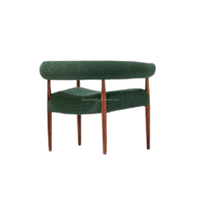 Nouveau design spécial jambe en bois Tube rembourrage arrière sièges souples Restaurant salle à manger fauteuil