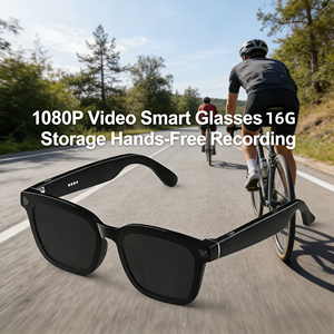 משקפיים חכמים מצלמת 4K <span class=keywords><strong>HD</strong></span> וידאו 1080P אחסון 16G הקלטה ללא ידיים הקלטה עמיד למים מקליט וידאו לספורט בחוץ - Product Image 1