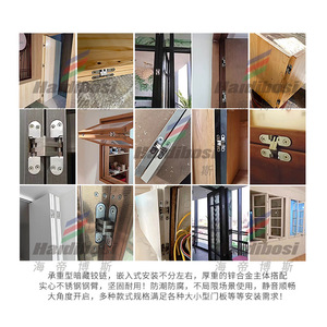 Bisagra Oculta Invisible de Aleación de Zinc de 180 Grados para Puerta de Gabinete <span class=keywords><strong>y</strong></span> Puerta Plegable, Instalación Discreta - Product Image 2