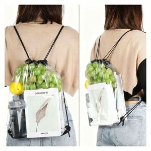 Bolsa de Cordón Personalizada Transparente e Impermeable con Monograma y Nombre, para Eventos, Seguridad y Estadios - Product Image 1