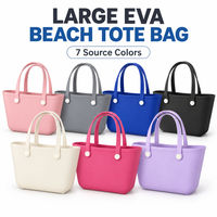 Sac de plage EVA perforé grande capacité 46x23x32cm, imperméable, pour vacances à la mer, voyage, rangement, vente en gros