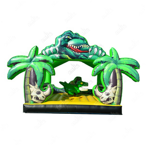 Sfida commerciale giochi della giungla gonfiabile dinosauro macchina da corsa gonfiabile Dino pazzo gioco di equitazione per la vendita - Product Image 1