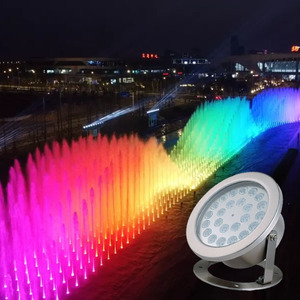 Luz LED RGB Sumergible <span class=keywords><strong>para</strong></span> Exteriores, Resistente al Agua IP68, con Control DMX, de Acero Inoxidable, <span class=keywords><strong>para</strong></span> Fuentes, Paisajes y <span class=keywords><strong>Piscinas</strong></span> - Product Image 1